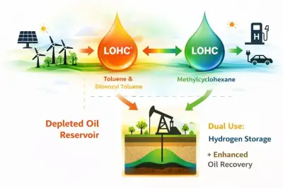 دراسة جديدة تقترح تخزين الهيدروجين في مكامن النفط المستنزفة لتعزيز الطاقة النظيفة