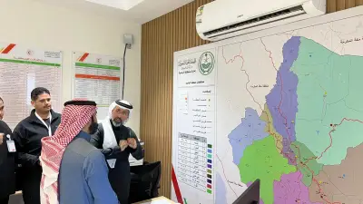 اجتماع تنسيقي يعزز التكامل بين تجمع الباحة الصحي والهلال الأحمر