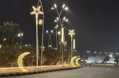أحياء جازان تتحول إلى لوحات مضيئة استعدادًا لاستقبال شهر رمضان المبارك