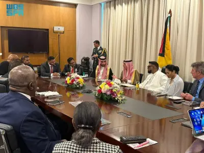 رئيس غويانا يستقبل الجبير لبحث تعزيز التعاون الثنائي بين البلدين