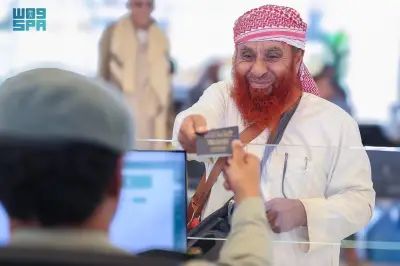 جوازات منفذ الوديعة تستقبل معتمري رمضان وتنهي إجراءات دخولهم بسلاسة