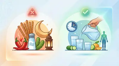 وزارة الصحة تحذر الصائمين من الإفراط في الأطعمة المالحة والحارة خلال شهر رمضان