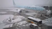 إلغاء 163 رحلة جوية في كوريا الجنوبية بسبب عاصفة ثلجية مستمرة