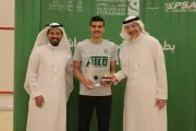 المصري كريم بدوي يتوج بلقب بطولة الرياض للإسكواش