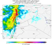 كتلة هوائية قطبية وأجواء باردة وأمطار غزيرة متوقعة في بلاد الشام وشمال السعودية