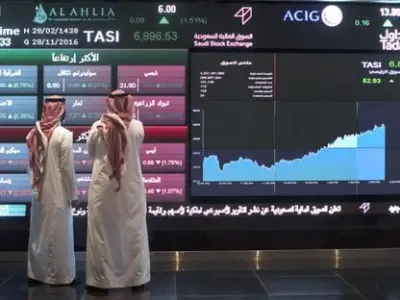 مؤشر سوق الأسهم السعودي يغلق مرتفعاً عند 10946 نقطة بتداولات 6.2 مليار ريال