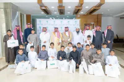 محافظ المجمعة يرعى الإفطار السنوي لأيتام جمعية إنسان بغرفة المجمعة