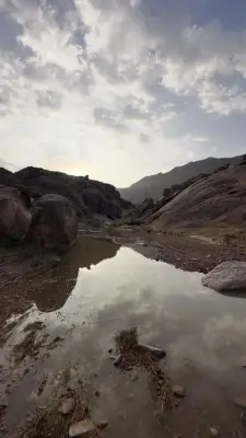 منتزه السليل بالنبهانية يزدان بعد الأمطار ويجذب المتنزهين