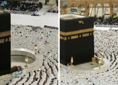 حجر إسماعيل: قطعة أصلية من الكعبة المشرفة تحفظ ذاكرة بناء البيت العتيق عبر القرون