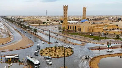 السيول تنعش أودية الأفلاج وتشكل شلالات طبيعية خلابة مع أمطار غزيرة متواصلة