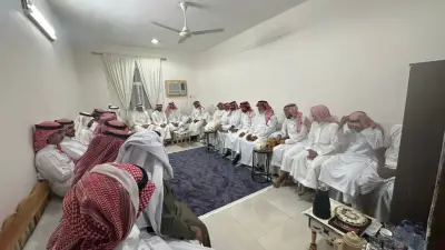 أهالي قرية أم العكاش بجازان يحتفلون بعيد الفطر بحضور شيوخ وأبناء الفقهاء