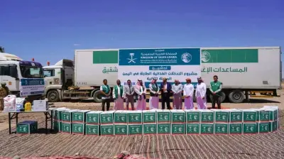 مركز الملك سلمان للإغاثة يطلق المرحلة الثانية من مشروع الغذاء بشبوة تحت إشراف التحالف