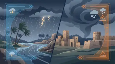 الأرصاد تحذر من أمطار غزيرة ورياح شديدة تضرب سكاكا ودومة الجندل حتى فجر الثلاثاء