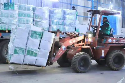 قافلة مساعدات جديدة من مركز الملك سلمان تصل غزة ضمن الحملة الشعبية السعودية