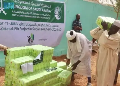 مركز الملك سلمان للإغاثة يوزع آلاف الأكياس من الدقيق للأسر الأشد احتياجاً في السودان