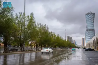 الأرصاد: أمطار رعدية متوسطة إلى غزيرة على الرياض والشرقية ونجران