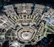 صور جوية تكشف توسعات الحرم المكي وتنظيم حركة الحشود في موسم الحج