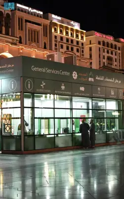 317 ألف زائر يستفيدون من خدمات مراكز الضيافة بجوار المسجد النبوي خلال رمضان