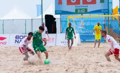 منتخب السعودية للكرة الشاطئية يتأهل إلى نصف نهائي الألعاب الآسيوية