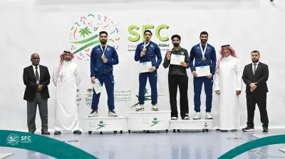 تتويج أبطال الجولة الماسية للمبارزة في الدمام بحضور رئيس الاتحاد