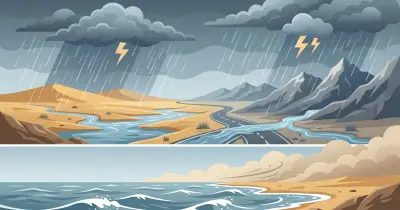 أمطار رعدية غزيرة وسيول متوقعة في معظم مناطق المملكة