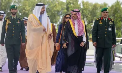 الأمير فيصل بن فرحان يستقبل عبدالله بن زايد في جدة للمشاركة بالقمة الخليجية التشاورية