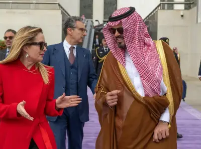 رئيسة وزراء إيطاليا جورجيا ميلوني تغادر جدة بعد زيارة رسمية