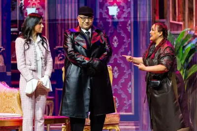 ليلة عاصفة وجريمة غامضة.. نجوم مسرحية «فندق السعادة» يكشفون تفاصيل العرض في موسم الرياض