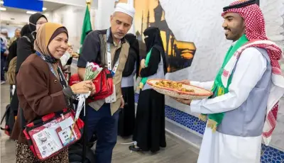 وصول أولى رحلات مبادرة 'طريق مكة' من ماليزيا إلى المدينة المنورة لخدمة ضيوف الرحمن