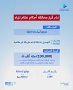 غرامات مالية على منشأتين لمخالفة نظام المياه في السعودية