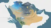 توقعات الأرصاد: استمرار الأمطار الرعدية وانخفاض الحرارة شمال المملكة