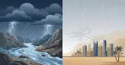 أمطار رعدية متوسطة إلى غزيرة على 4 مناطق ورياح نشطة مثيرة للأتربة