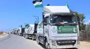 قافلة مساعدات سعودية جديدة تصل غزة بتموين غذائي