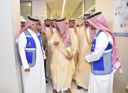 أمير نجران يتفقد مركز المراقبة الصحية بمنفذ الوديعة ويطلع على خدمات الحجاج