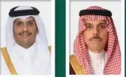 وزير الخارجية السعودي يبحث مع نظيره القطري جهود الأمن الإقليمي