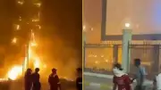 ركلة جزاء تشعل احتجاجات في طرابلس وتصل إلى مبنى رئاسة الوزراء