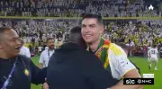 فيديو: احتفالات لاعبي النصر مع رونالدو بعد التتويج بلقب الدوري