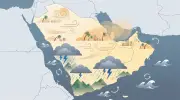 رياح نشطة وأتربة مثارة على عدة مناطق وسحب رعدية ممطرة بالمرتفعات