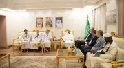 وزير الشؤون الإسلامية يستقبل شخصيات إسلامية ضمن ضيوف خادم الحرمين