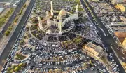 لقطات جوية لجامع الوالدين في تبوك خلال صلاة عيد الأضحى