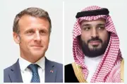 ولي العهد السعودي والرئيس الفرنسي يبحثان تعزيز الأمن الإقليمي