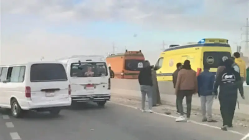 مصرع وإصابة 10 سيدات في حادث انقلاب ميكروباص بالمنوفية