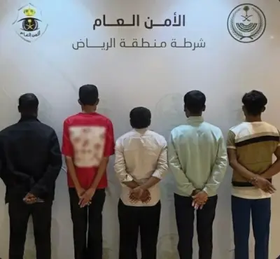شرطة الرياض تضبط 5 مقيمين بتهمة التسول
