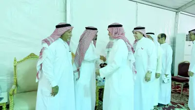 آل المصباحي يستقبلون المعزين في فقيدهم إبراهيم