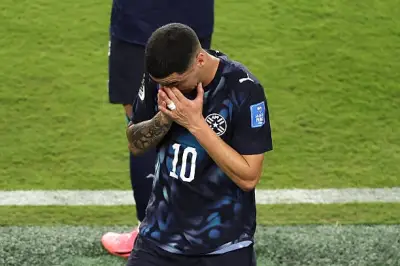 ألميرون أول لاعب يُطرد بموجب تعديل فيفا الجديد في كأس العالم