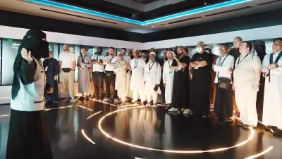 ضيوف برنامج خادم الحرمين يزورون المتحف الدولي للسيرة النبوية بالمدينة