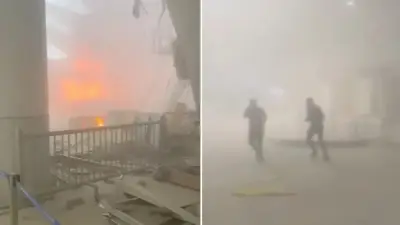 صور وفيديو تكشف مشاهد الدمار في مطار الكويت بعد الهجوم الإيراني
