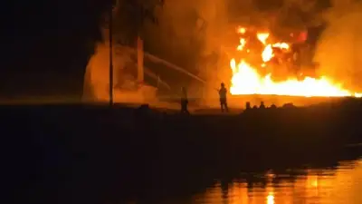حريق هائل في مصنع كيماويات بالقليوبية يثير الذعر ويستنفر السلطات