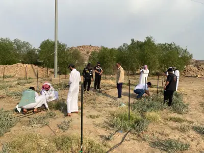 تشجير منتزه في الطائف بمبادرة من وزارة البيئة وجمعية الصاعقة
