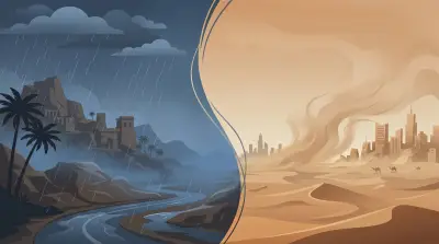 أمطار رعدية على 4 مناطق ورياح مثيرة للأتربة في عدة مناطق الثلاثاء